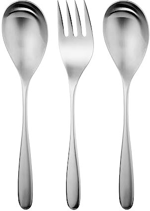 Robert Welch Stanton Serving Set, 3 Piece. Made from Stainless Steel. Dishwasher Safe.