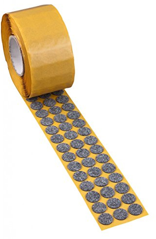peha Filzgleiter 500STK - 5mm, Ø28mm, grau | Möbelgleiter für Stühle, Tische & Sofas, Parkett/Laminat/Fliesen