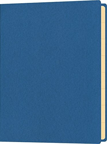 RNK 4561-4 - Mappe mit Gummizug für Inhalte bis DIN A5, 18 x 25 cm, mit 10 Registerblättern, blau