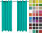 Rollmayer Vorhänge Schal mit Ösen Kollektion Vivid (Türkis 17, 135x150 cm - BxH - 2 er Pack) Blickdicht Uni einfarbig Gardinen Schal für Schlafzimmer Schal
