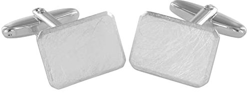 Grom Gravur Manschettenknöpfe eismattiert