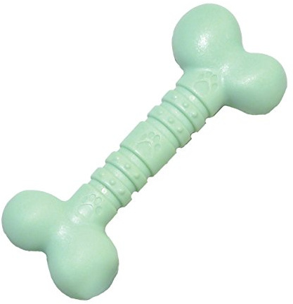 Rosewood Small Mint Bone – Durable Nylon Chew Toy for Small Dogs <10kg | Promotes Dental Hygiene | Long-Lasting Mint Flavour | 12cm Bone Shape