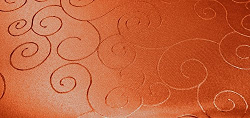 Unbekannt Tischdecke oval 160x300 cm Struktur damast Circle bügelfrei fleckenabweisend #1317 (Terra)