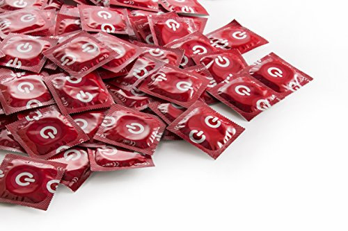 100 Premium Condoms Vitalis Strawberry - Red Condoms with Strawberry flavor by Vitalis