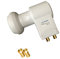 netshop 25 HD Twin LNB Gold - Rauschmaß: 0,1 dB - Verstärkung: 60 dB - Full HD, 3D, 4K Ready (inkl. 2 F-Stecker)