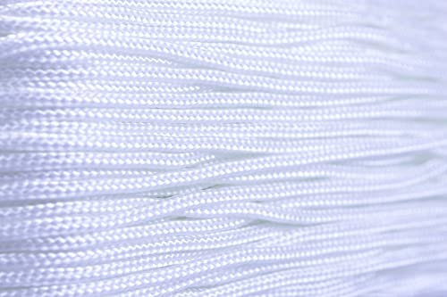 95 Cord - White - Nylon Thin Rope Type 1 Cord - 100 Feet on Plastic Winder - Bored Paracord Brand