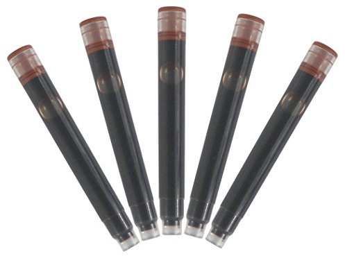 Abcsea 30 Cartuchos De Tinta Internacionales Del Tamaño De Las Pc Para Caber Las Plumas De Fuente - marrón