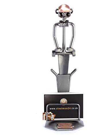 Steelman24 I Schraubenmännchen Brieföffner I Made in Germany I Handarbeit I Geschenkidee I Stahlfigur I Metallfigur I Metallmännchen