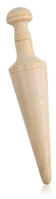 Metaltex, 25cm Natural Mano de Colador Chino, Madera de Haya, Negro, Multicolor