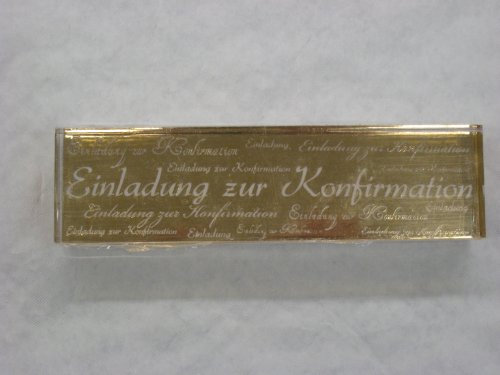 Artoz Stempel Einladung Konfirmation 124x33x15 mm