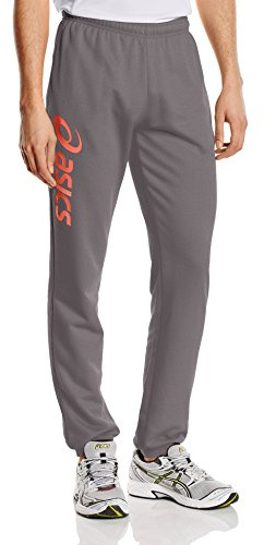 ASICS Men's Sigma Pants - Anthracite/Fiery Flame, Size 128