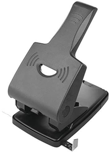OFFICER PRODUCTS PRODUCTS 18052511-05 Locher/bis 65 Blätter/Mechanismus und Gehäuse aus Metall/Kunststoffarm (ABS)/ Farbe: Schwarz/Rutschfeste Kunstsoffkappe für den Boden