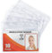Mifflin Porte-badge horizontal (transparent, 8,9x5,7 cm, lot de 10), porte-cartes en plastique étanche et refermable