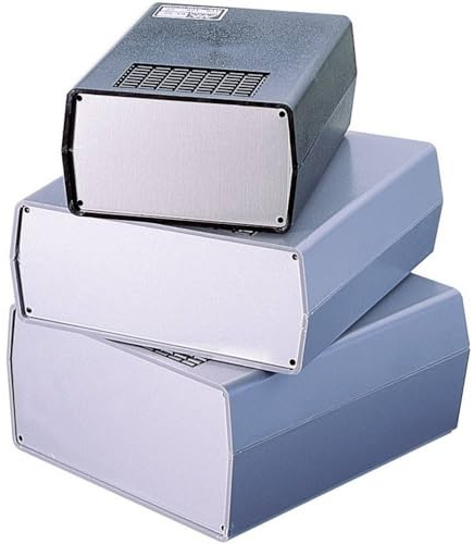 TEKO Universal Gehäuse AUS 23,5 ABS, Aluminium, Hellgrau, 1 Stück