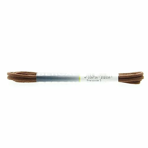 1 Paar Bergal Schnürsenkel mittelbraun - rund - dünn - Ø 2,5 mm (120 cm)