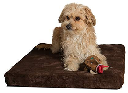 TrendPet VitaMedog - Viskoelastische Matratze Hundebett für Hunde braun (90x65cm)