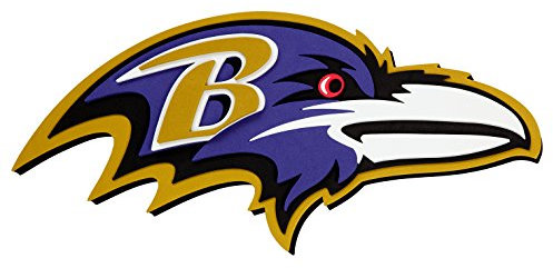 FanFave NFL Baltimore Ravens 3D-Wandschild aus Schaumstoff