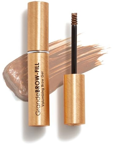 Grande Cosmetics GrandeBROW-FILL Augenbrauen Gel für mehr Volumnen - Fasern & Peptide, Wasserfest - Natürlicher Farbton, Flexibler Halt - Hell