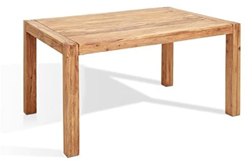 WOLFMÖBEL Esstisch YOGA, 140x90, Shisham, Farbe: natur