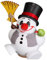 Seiffener Volkskunst | Deko Räuchermännchen | Cool-Man Räuchermann 9 cm | Schneemann | Original Erzgebirge | 19106 | mit Weste