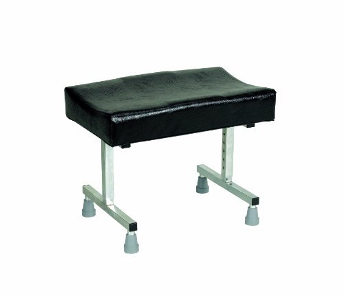 Homecraft Cardiff Adjustable Footstool, Without Castors, Post Op, Elderly, Non Slip and Stable