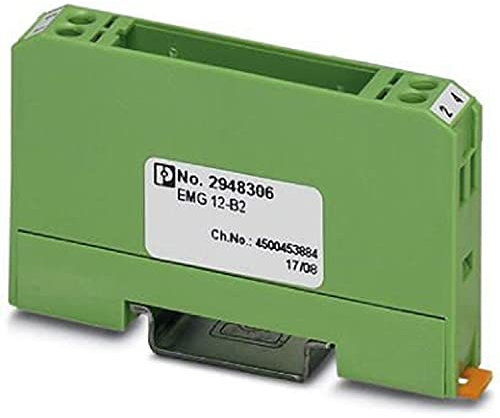 PHOENIX CONTACT EMG 12-B2 Elektronikgehäuse, Anschlussklemmen MKDS 3 und Leiterplatte, 27.190g Gewicht, Grün, 10 Stück