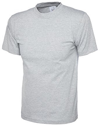 Uneek UC301 - Heather Grey - Large - 180 GSM - Classic T-Shirt Large