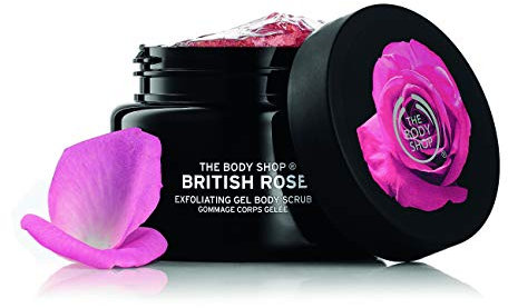 The Body Shop Unisex Body Scrub, British Rose 250 ml