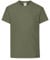 Fruit of the Loom Unisex Kids Original Crew Neck Short Sleeve T-Shirt, Green (Bottle Green), 9-11 Years (Manufacturer Size: 140)