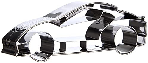 Staedter Emporte-pièce en forme de voiture de sport, 9 cm, en acier inoxydable, argenté, 9 x 30 x 30 cm