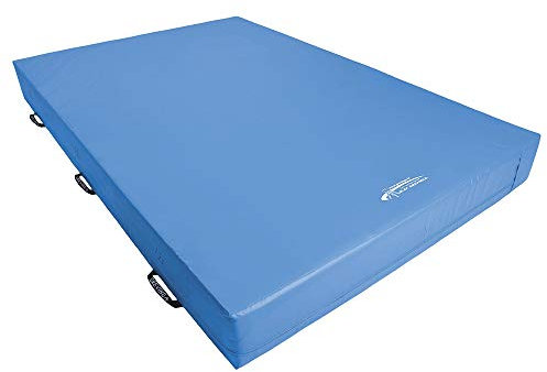 Grevinga Weichbodenmatte RG 23/25 kg/m³ nach DIN EN 12503-1 Typ 8 | Fallschutz | Turnmatte | Weichboden (300 x 200 x 30 cm, Blau)
