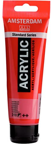 AMSTERDAM Talens peinture acrylique 120 ml peinture dessin art Carmin