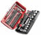 Facom - Coffret compact de serrage 1/4 + Set d'embouts vissage 38 outils, 6 Pans métriques, R2NANOPB