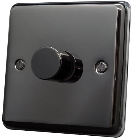 Discount Electrix 1 Gang 2 Way 250 Watt Dimmer Switch Black Nickel Finish