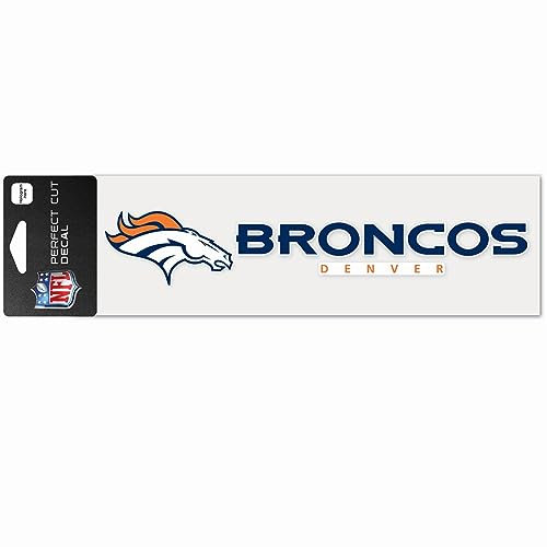WinCraft NFL WCR48913014 Denver Broncos Perfect Cut Aufkleber, 7,6 x 25,4 cm