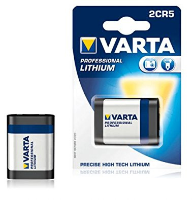 VARTA FOTO BATTERIEN PHOTOZELLEN FÜR KAMERAS UND FOTOAPPARATE / 2CR5 / CR-P2 / V28PX - V28PXL / CR-V3 / V74PX - V76PX / V4034PX / CR-1-3 / CR123A / CR 2 NEU & OVP IM EINZELBLISTER (2CR5, 1 Stück)