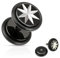 Paula & Fritz® Fake Plug aus Edelstahl Chirurgenstahl 316L Taper Dehnstab Ster...