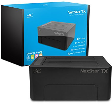 Vantec NexStar TX Dual Bay USB 3.0 Hard Drive Dock (NST-D428S3-BK)