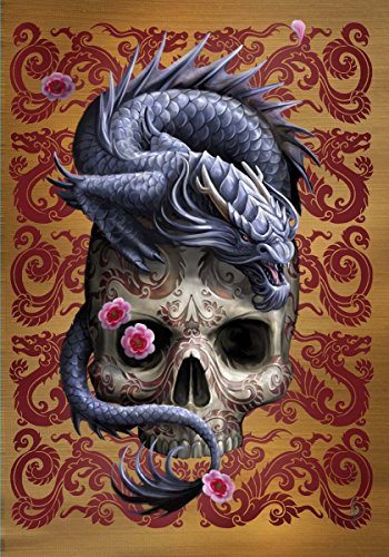 Anne Stokes Grußkarte, orientalischer Drache