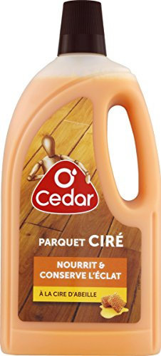 O'Cedar Nettoyant Ménager Parquet Ciré à la Cire d'Abeille, Le bidon de 1L