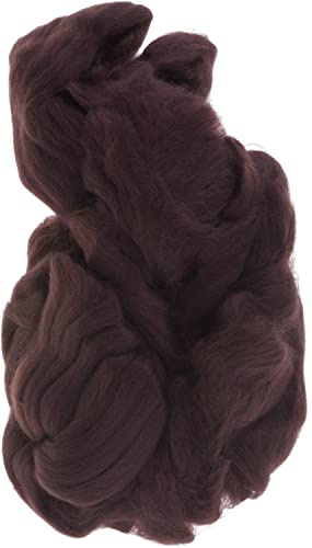 WOLLLUST Yarn Braun 50g Merino-Schafwolle zum Nass- und Trockenfilzen