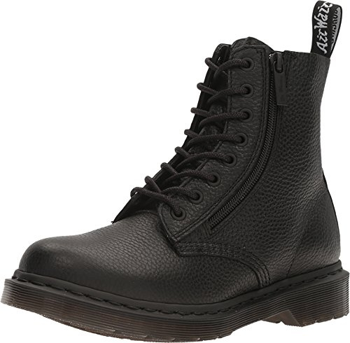 Dr. Martens Mädchen Pascal W/Zip Kurzschaft Stiefel, Schwarz Black Aunt Sally, 36 EU