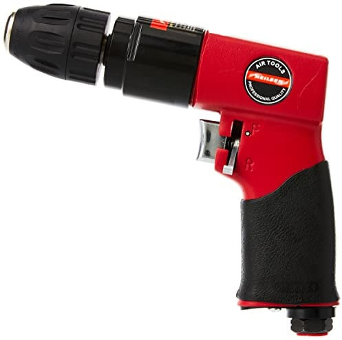 neilsen CT1086 3/8-Inch Keyless Reversible Air Drill - Red
