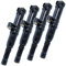 BESTPRICE 4x Zündspule 2-polig Zündmodul 12V Stabzündspule