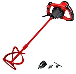 RUBI 24986 | Mezclador Eléctrico 1200W | Mezclado de Adhesivos Cementosos, Resinas, Pinturas y Otros Materiales | Caja Reductora de 2 velocidades | RUBIMIX-9 N 230V 50/60Hz + Portabrocas