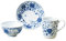 4964412630414 Snoopy bowl and mug and small bowl 3-piece set/indigo arabesque