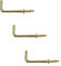 Merriway BH03808 Ganci a Squadra Porta-Oggetti a Vite con Spalla, Finitura Anodizzata Ottone, Bianco, 13 mm, Set di 50 Pezzi