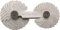 STAHLWILLE 12665/52 Gewindeschablone 52 Blatt | für Steigungen von 0,25 bis 6 mm und 4 bis 62 Gang auf 1 (metrisches/Whitworth-Gewinde)