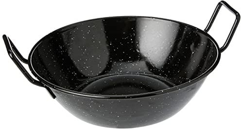 Garcima 5020006 Sartén Doble Honda con Asas Esmaltada 24 cm