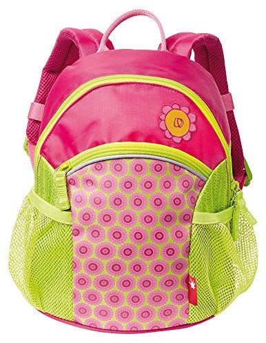 Sigikid 24002 Rucksack klein Florentine Mädchen Kinderrucksack empfohlen ab 2 Jahren grün/rosa